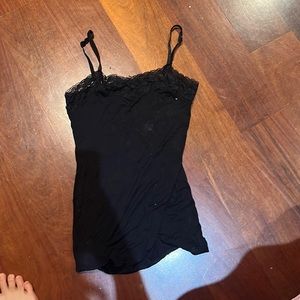 Black lace cami